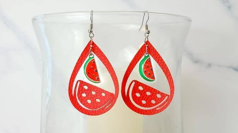 Faux Leather Earrings Video Tutorial - Swing Design