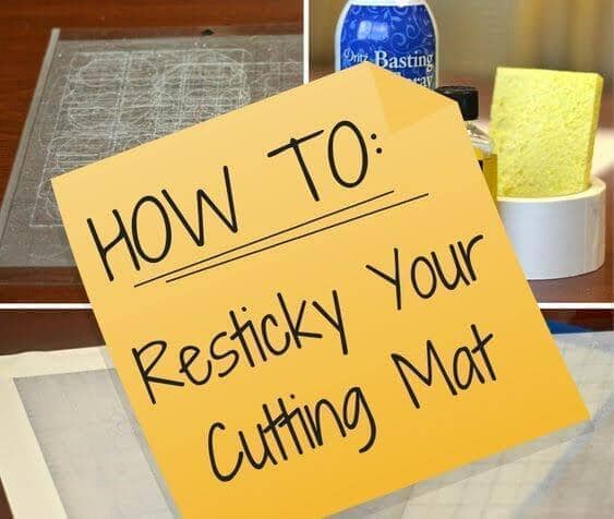 HOW TO CLEAN AND RESTICK A SILHOUETTE CUTTING MAT - Swing Design