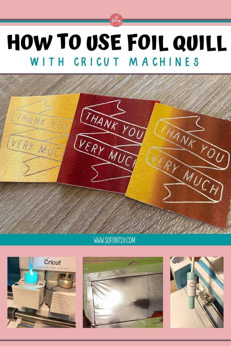 How to Use Foil Quill with Cricut Machines - Swing Design