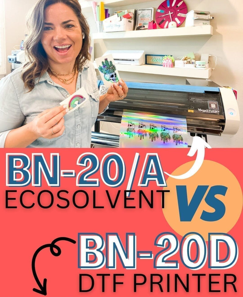 Roland BN-20A Solvent Printer vs. Roland BN-20D DTF Printer - Swing Design