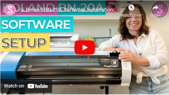 Roland BN-20A Versaeworks Installation and Use