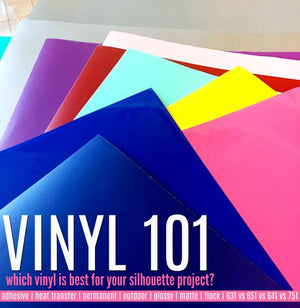 WHAT VINYL TO USE FOR SILHOUETTE CAMEO PROJECTS