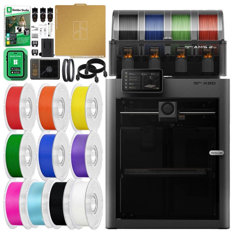 Bambu Lab X2D Dual Nozzle 3D Printer Bundles in Stock