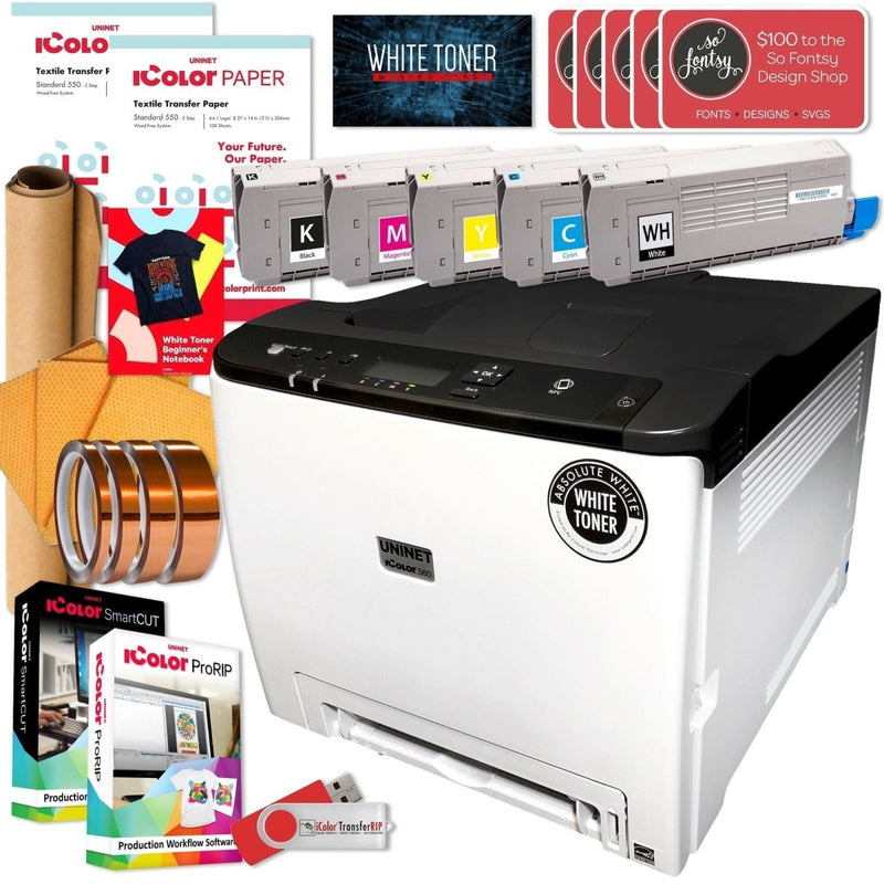 Best Selling Uninet 560 White Toner T-Shirt Printer Bundles