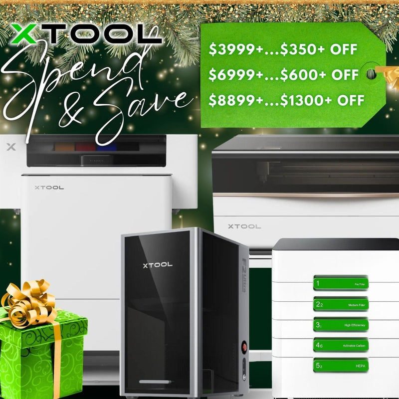 Black Friday 2025 xTool Laser Cutters, Engravers, DTF Printers on Sale