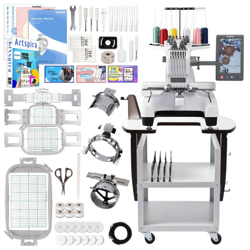 Brother PR680W 6-Needle Professional Embroidery Machines