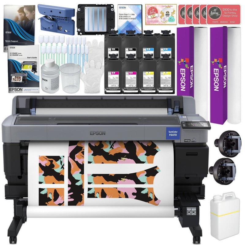 Epson SureColor F6470 & F6470H 44in Dye-Sublimation Printers, Inks & Accessories