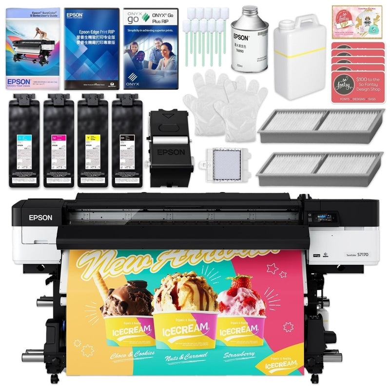 Epson SureColor S7170 4-color 64inch Wide Format Solvent Printer