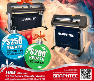 Graphtec Holiday Rebate Promo for the CE7000 Series
