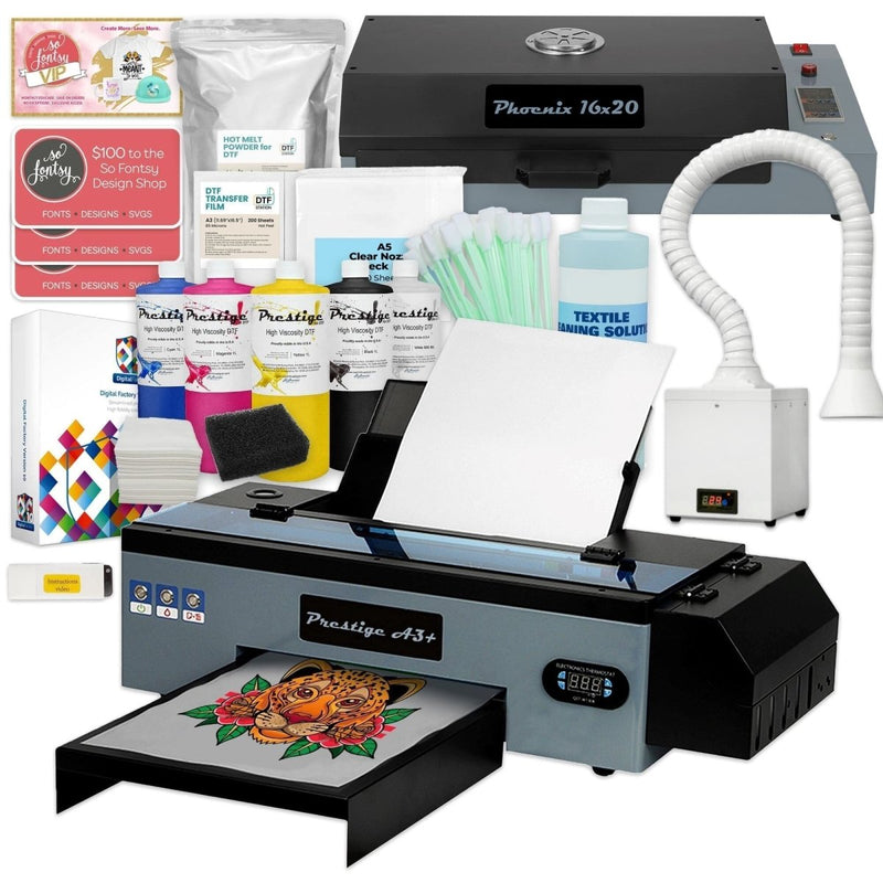 Prestige A3+ Direct to Film (DTF) Sheet Printer, Inks & Supplies