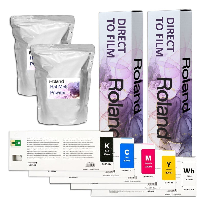 Roland DTF & DTG Inks, Accessories, and Film