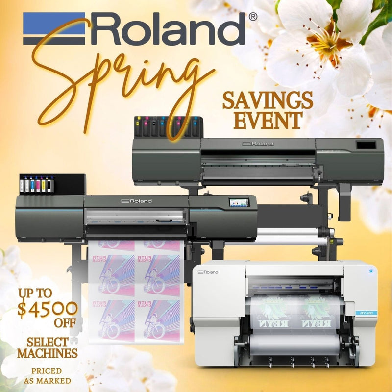 Roland Printer Spring Sale 2026 – Select DTF Printers, UV Roll-to-Roll Printers & Large Format Eco-Solvent Printers