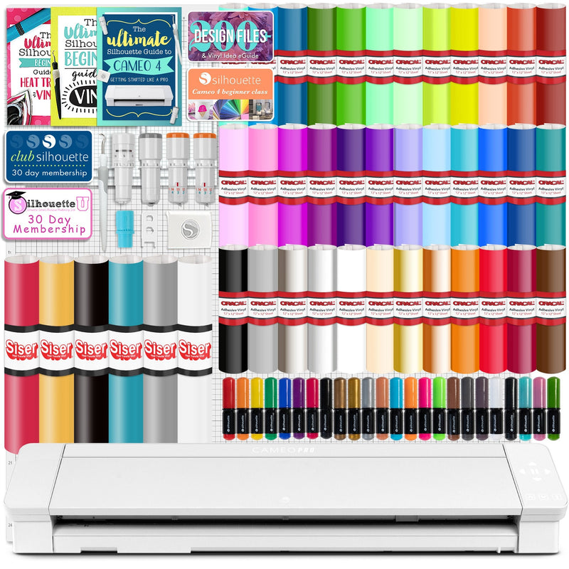 Silhouette Cameo 4 Pro 24" Wide Vinyl Cutter Bundles & Accessories