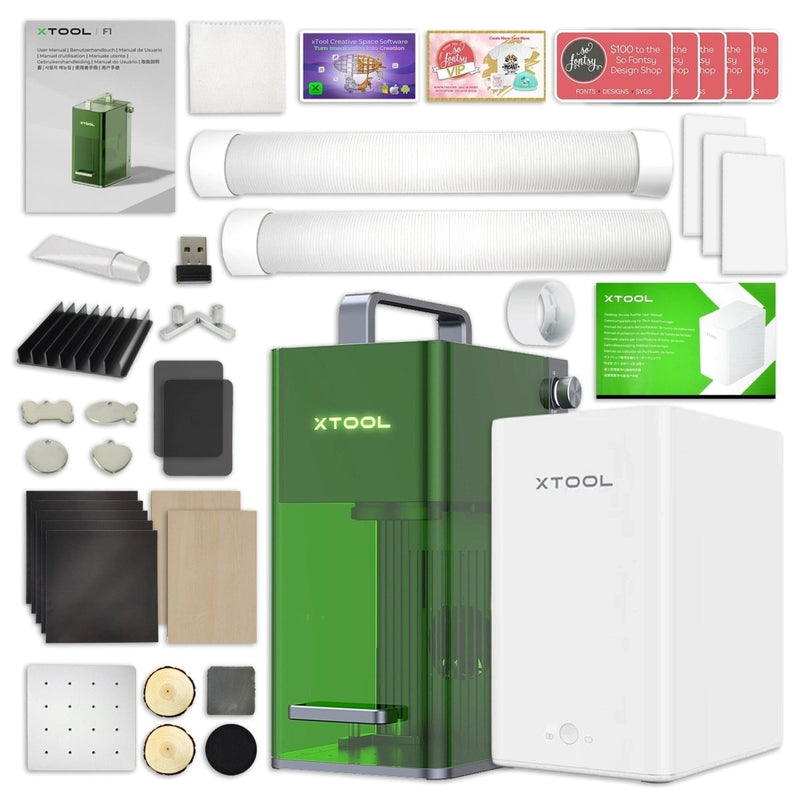 xTool F1 Fast Portable Laser Engraver Bundles & Accessories