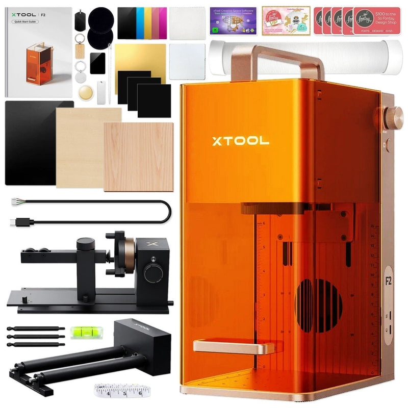 xTool F2 5W IR & 15W Diode Portable Laser Engraver Bundles