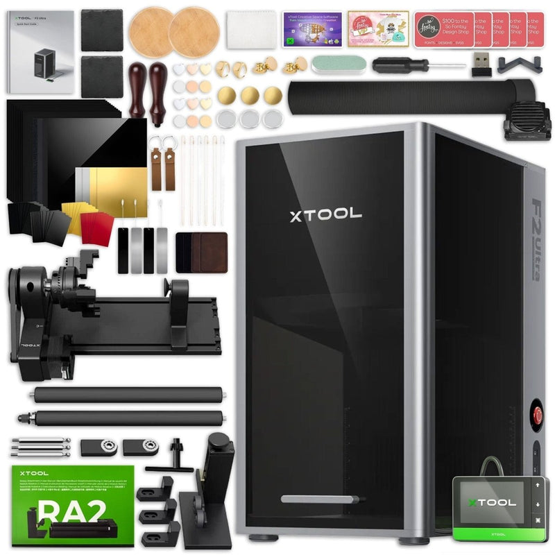 xTool F2 Ultra 60W MOPA & 40W Diode Dual Laser Engraver Bundles