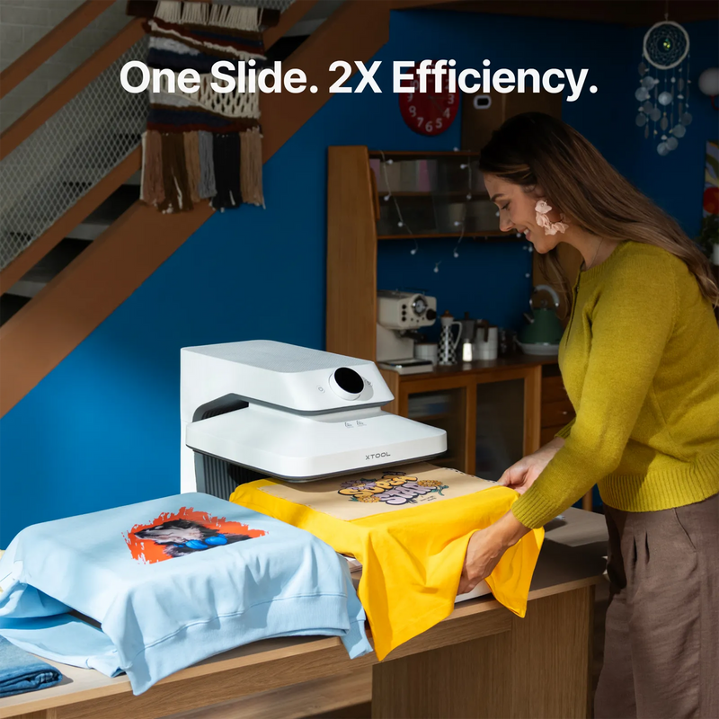 xTool WonderPress All-in-One 3D Heat Press with Dual Station