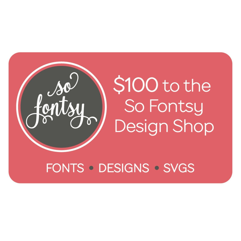 🎁 $100 Design Rewards eCard to So Fontsy Digital Design Shop (100% off) Swing Design 