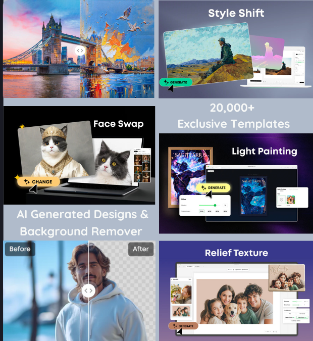 eufyMake E1 UV DTF & Direct To Object Printer w/ Ink & Rotary Attachment