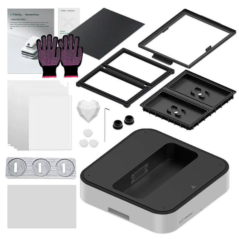 xTool WonderPress 15" x 15" Auto Heat Press with 3D Form Module