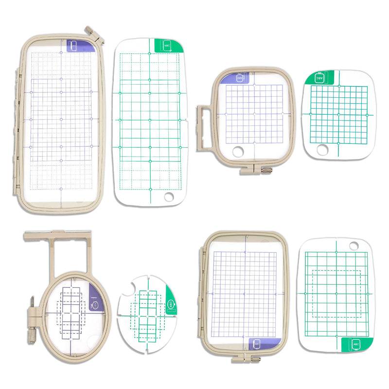 4pc Embroidery Hoop Set for Brother SE2000, PE900 and Other Models Sewing Accessories Brother 