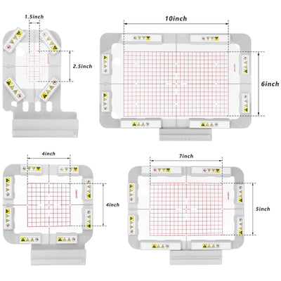 4pc Magnetic Embroidery Hoop Set for Brother NQ1700E and Other Models Sewing Accessories Brother 