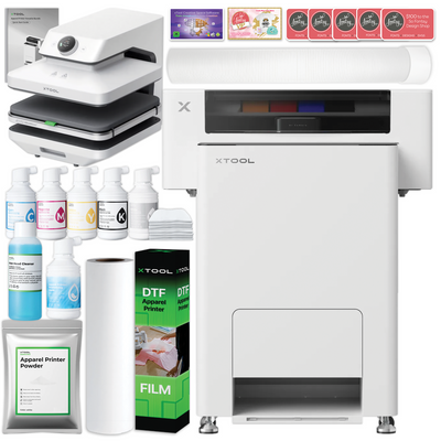 xTool DTF All-in-One Apparel Printer Bundle with Air Filter & WonderPress