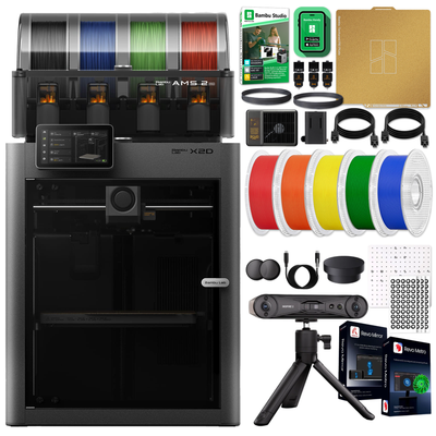 Bambu Lab X2D 3D Printer with Revopoint 3D Scanner and Filament Kit