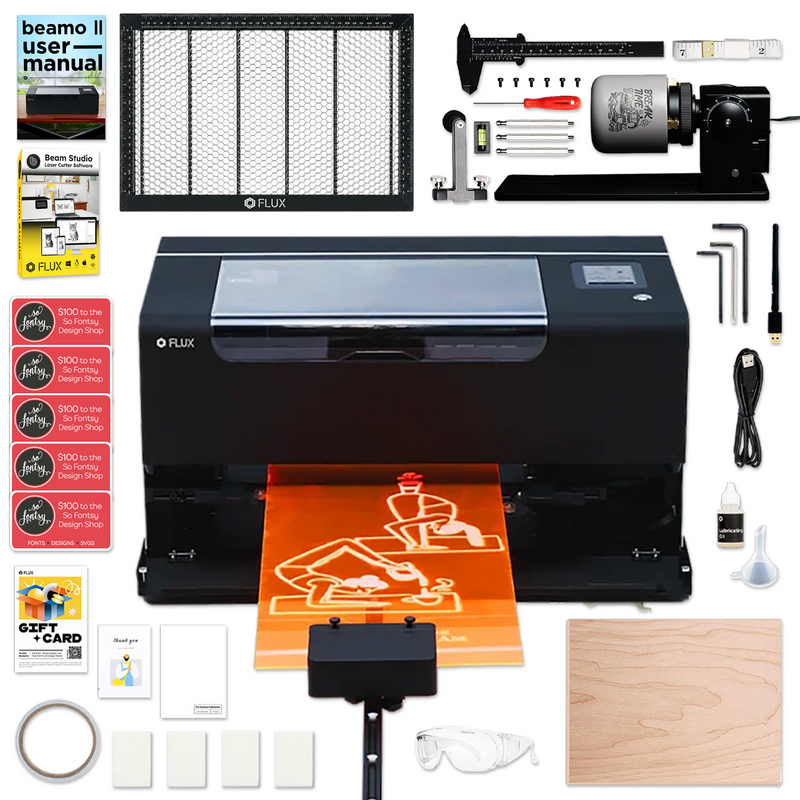 FLUX Beamo II 30W C02 Laser All-in-One Business Bundle