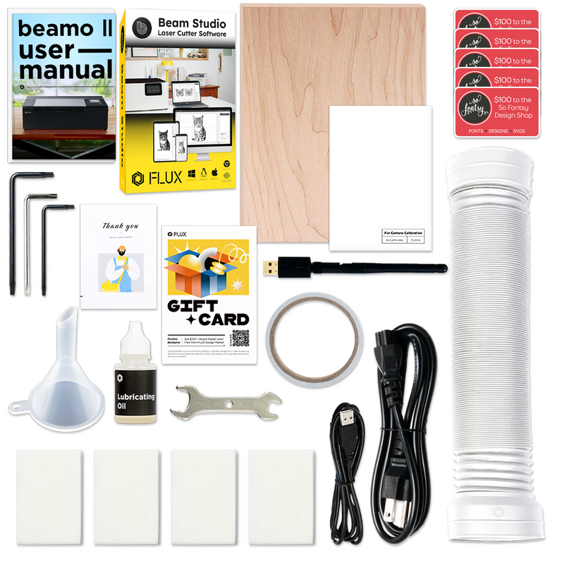 FLUX Beamo II 30W C02 Laser All-in-One Business Bundle