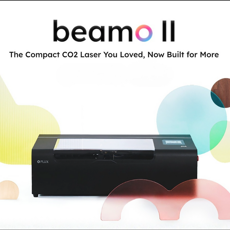 FLUX Beamo II 30W C02 Laser Cutter & Engraver with Beam Air Filter