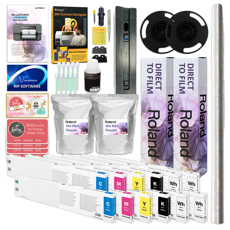 Roland VersaStudio BY2-20 DTF 20" Wide Printer w/ Double Inks, Film & Powder