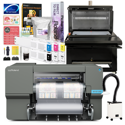 Roland BY2-20 DTF 20" Wide Roll Printer w/ 24" In-Line Slim Automatic Shaker