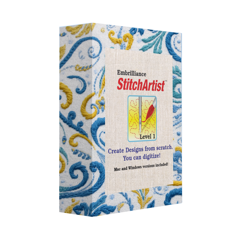Embrilliance StitchArtist Embroidery Digitizing Software | Levels 1, 2 or 3