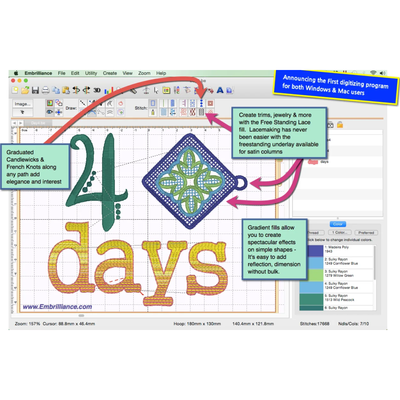 Embrilliance StitchArtist Embroidery Digitizing Software | Upgrade Codes