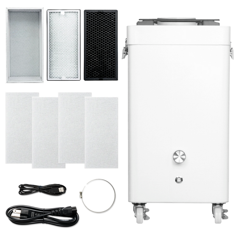 FLUX Beamo II 30W C02 Laser Cutter & Engraver with Riser, Rotary, Air Filter