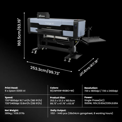 Prestige X6 Direct To Film (DTF) Printer w/ Accessories & Training - 36"