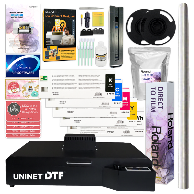 Roland BY-20 Direct to Film (DTF) 20" Printer w/ Oven, Inks, Film & Powder