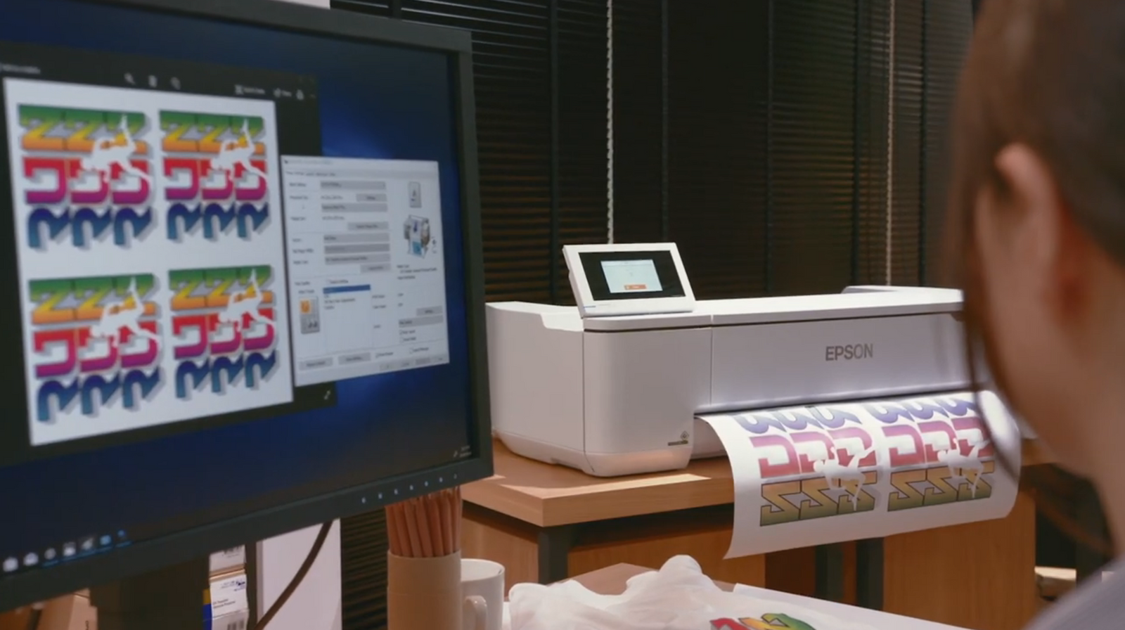 Epson SureColor PRO F570 24" Sublimation Printer w/ Deluxe Paper Bundle & Blanks