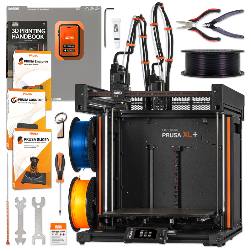 Prusa XL+ Dual-Tool Head 3D Printer with Optional Enclosure