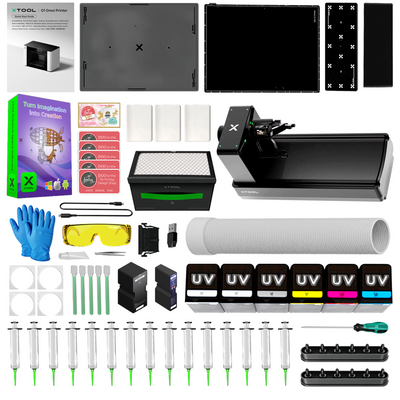 xTool O1 Omni Single Head UV Printer Bundle with Rotary Attachment