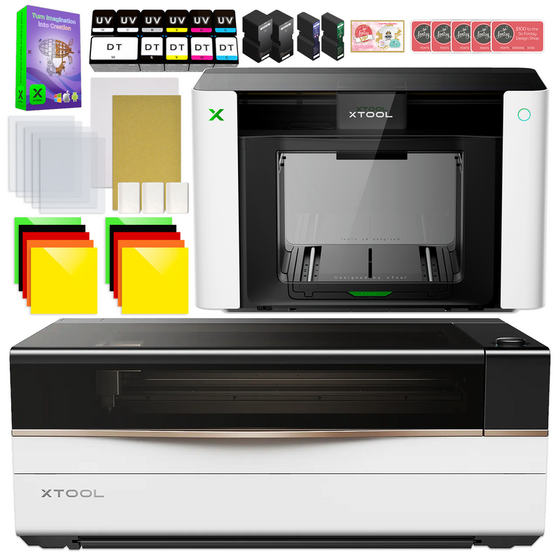 xTool O1 Omni UV + DT Fabric Printer with P3 CO2 Laser Cutter