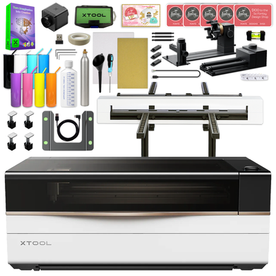 xTool P3 80W CO2 Laser Cutter &amp; Engraving Machine with Rotary, Rail System