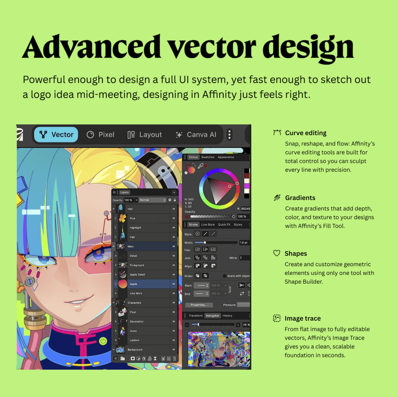 Affinity Professional Graphic Design Software By CanvaWindows (Intel/AMD) - Swing Design
