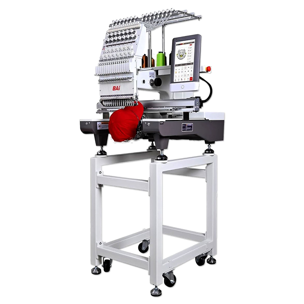 BAi Mirror 15 Needle Commercial Embroidery Machine Bundle with Cap Press &amp; Hoops Brother Sewing Bundle Bai 