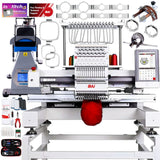 BAi VISION 15 Needle Embroidery Machine Bundle with Hotronix Cap Press & Hoops Brother Sewing Bundle Bai 