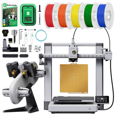 Bambu Lab A1 3D Printer with 5 PLA Filament Rolls &amp; AMS System Bambu A1 Combo Printer Bundles Bambu Lab 