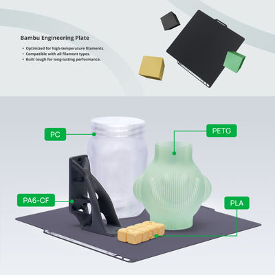 Bambu Lab Engineering Build Plate for P2S Series 3D Printer Bambu Lab 
