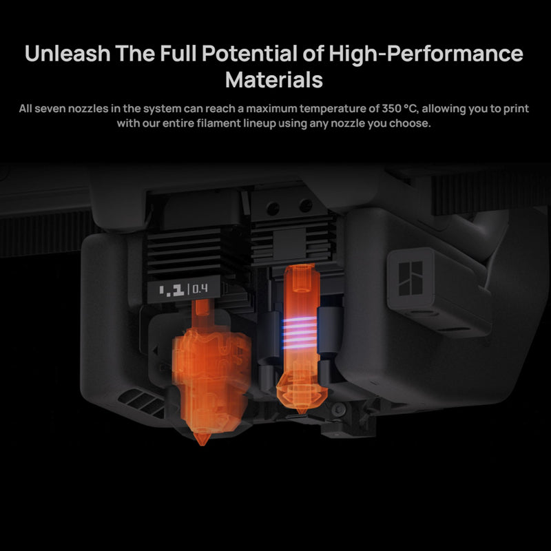 Bambu Lab H2C Dual Head 3D Printer Base Bundle with 4 Spool AMS 2 System 3D Printer Bundle Bambu Lab 