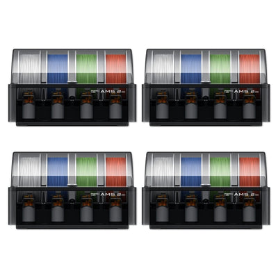 Bambu Lab H2C Dual Head Vortek 3D Printer with 16 Color AMS 2 PRO System - Swing Design